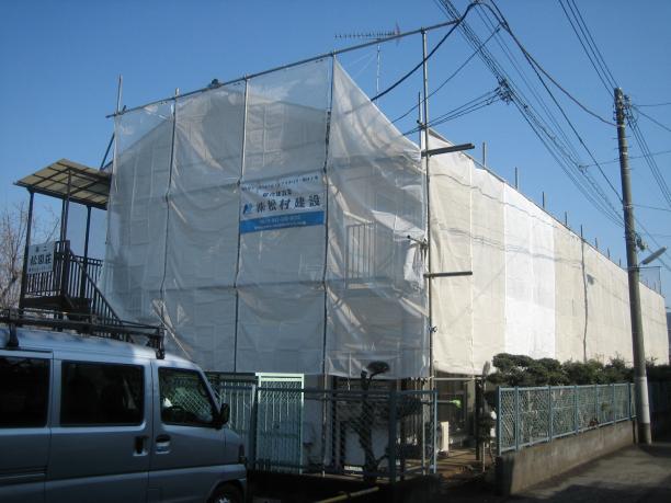 日野市アパート塗装工事