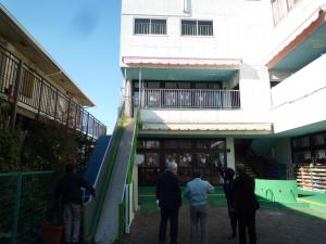 さいたま市幼稚園避難階段工事