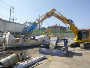 日野市生コンプラント解体工事