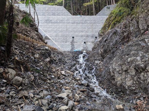 奥多摩湖付近 予防治山工事